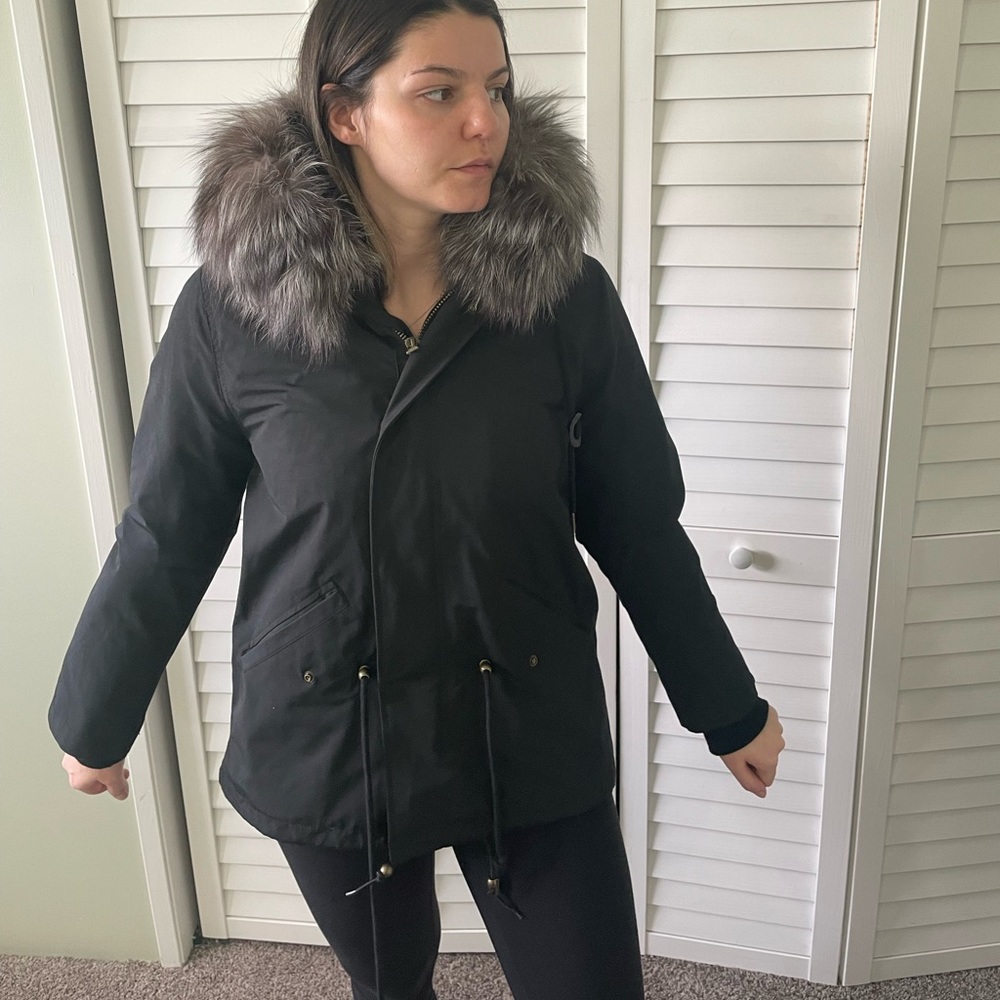 Barney’s New York winter jacket size small - 4 in 1 jacket with real fur